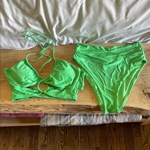 Aerie Vibrant Green Bikini Set